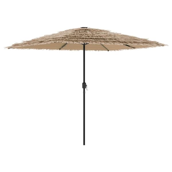 vidaXL Puutarhavarjo LED-valot ja terästanko ruskea 248x248x248 cm