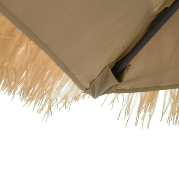 vidaXL Puutarhavarjo LED-valot ja terästanko ruskea 248x248x248 cm