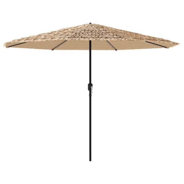vidaXL Hageparasoll med stålstang brun 388x388x248 cm