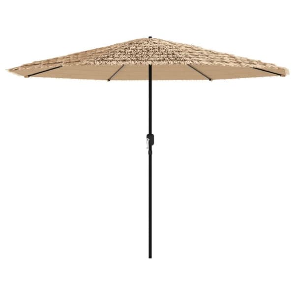 vidaXL haveparasol med stålstang 388x388x248 cm brun