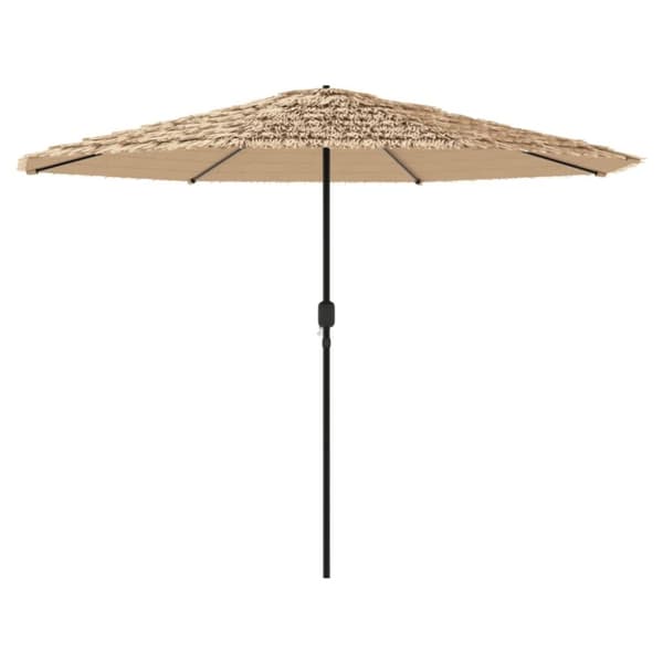 vidaXL haveparasol med stålstang 388x388x248 cm brun