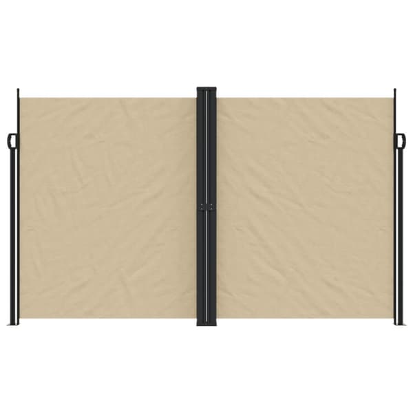 Infällbar sidomarkis beige 200x1000 cm