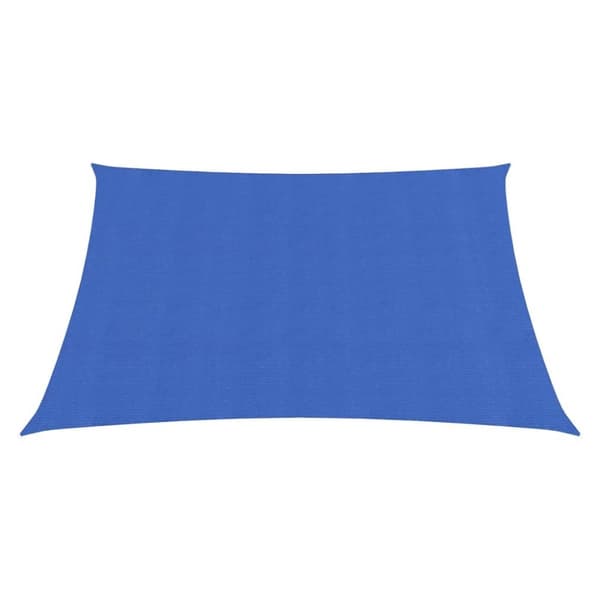 Solsegel 160 g/m² fyrkantig blå 4x4 m HDPE