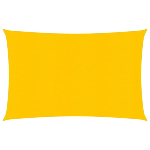Solsegel 160 g/m² rektangulär gul 3,5x5 m HDPE