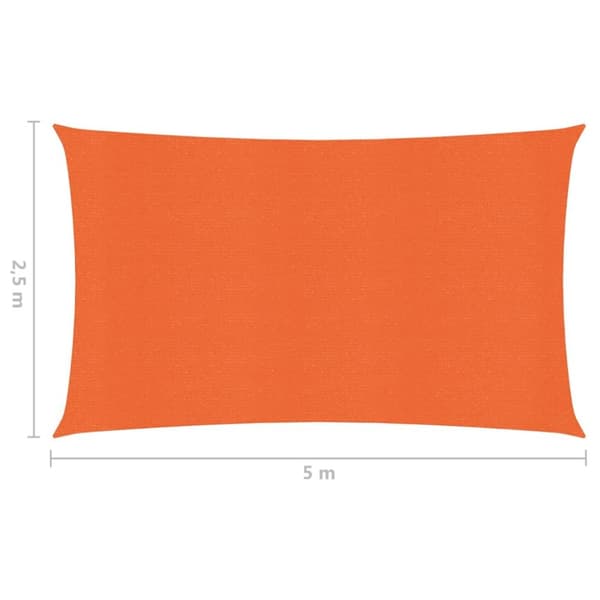 Aurinkopurje 160 g/m² oranssi 2,5x5 m HDPE