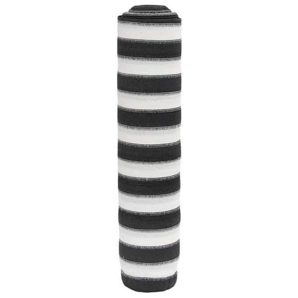 Insynsskyddsnät antracit och vit 1,8x50 m HDPE 75 g/m²