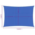 Pikkukuva 6 / 6: Aurinkopurje 160 g/m² suorakaide sininen 3x5 m HDPE