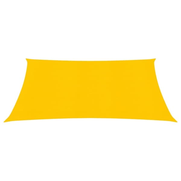 solsejl 2x2,5 m 160 g/m² rektangulær HDPE gul