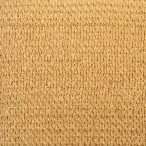 solsejl 3x4 m 160 g/m² HDPE rektangulær sandfarvet