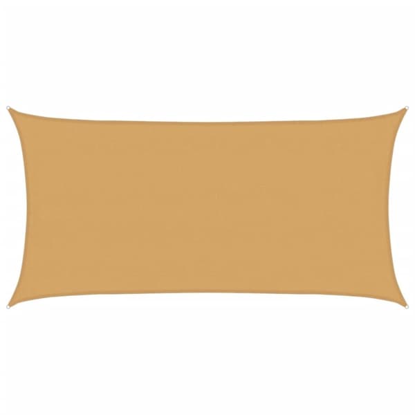 Solsegel 160 g/m² rektangulär sand 4x7 m HDPE
