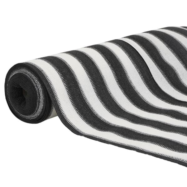 Insynsskyddsnät antracit och vit 3,6x10 m HDPE 75 g/m²