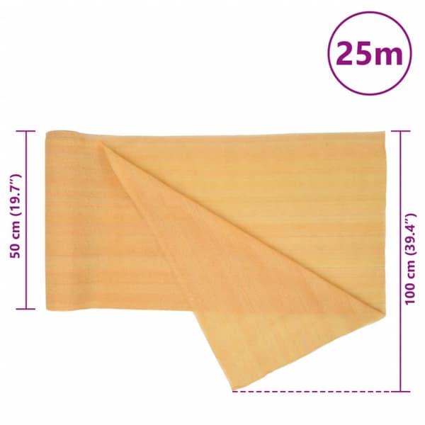 Insynsskyddsnät sand 1x25 m HDPE 150 g/m²