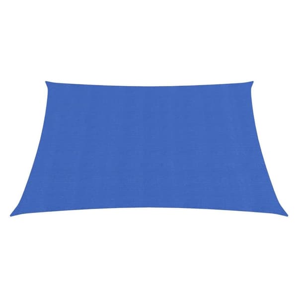 solsejl 2x2,5 m 160 g/m² HDPE blå