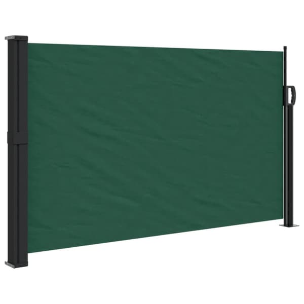 sammenrullelig sidemarkise 120x500 cm mørkegrøn