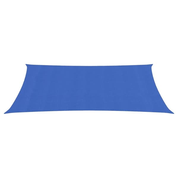 Solsegel 160 g/m² rektangulär blå 4x7 m HDPE