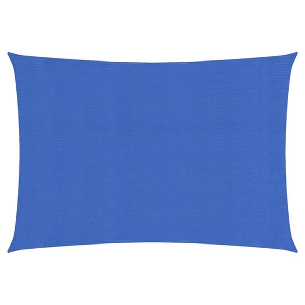 Solsegel 160 g/m² rektangulär blå 3,5x5 m HDPE