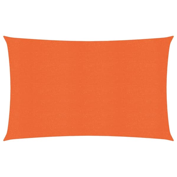 Solsegel 160 g/m² rektangulär orange 5x7 m HDPE