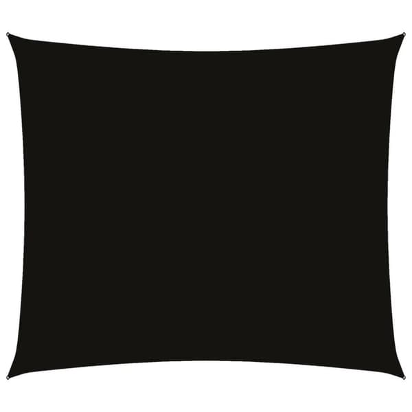 solsejl rektangulær 2x2,5 m oxfordstof sort