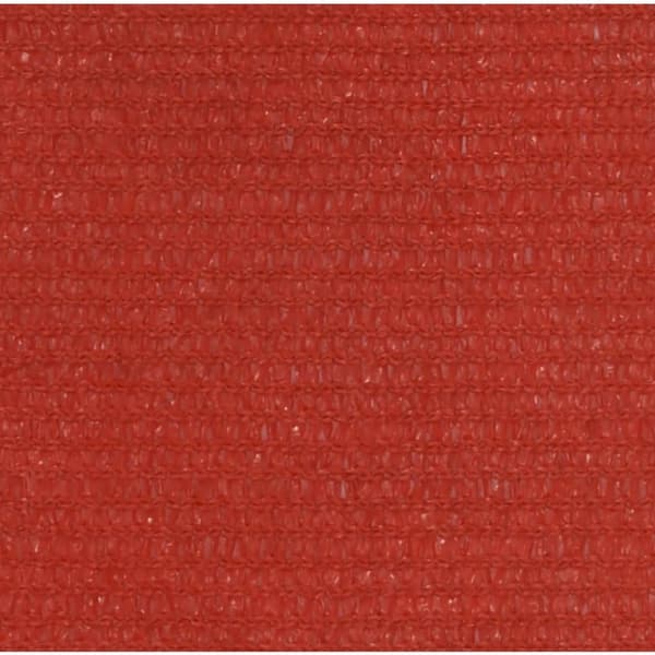 solsejl 2,5x4 m 160 g/m² HDPE rød