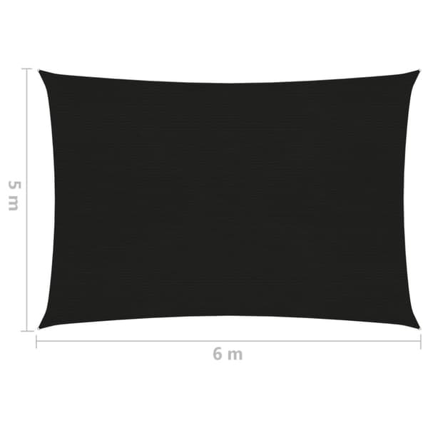 Aurinkopurje 160 g/m² musta 5x6 m HDPE