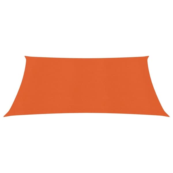 solsejl 3x3 m 160 g/m² HDPE orange