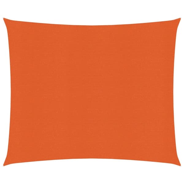 solsejl 3x3 m 160 g/m² HDPE orange
