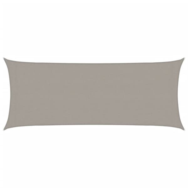 Aurinkopurje 160 g/m² suorakaide vaaleanharmaa 2x4,5 m HDPE