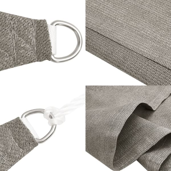 Solsegel 160 g/m² rektangulär ljusgrå 2,5x4,5 m HDPE