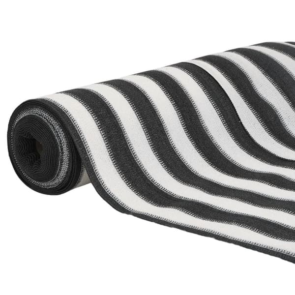 Insynsskyddsnät antracit och vit 1,5x25 m HDPE 75 g/m²