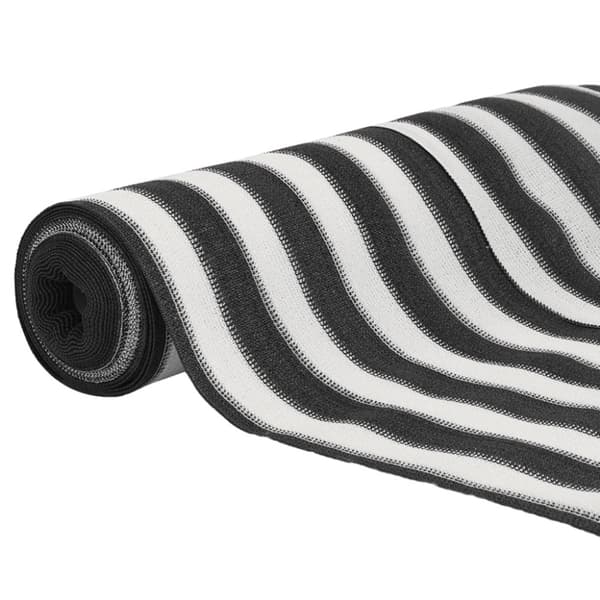 Insynsskyddsnät antracit och vit 2x10 m HDPE 150 g/m²