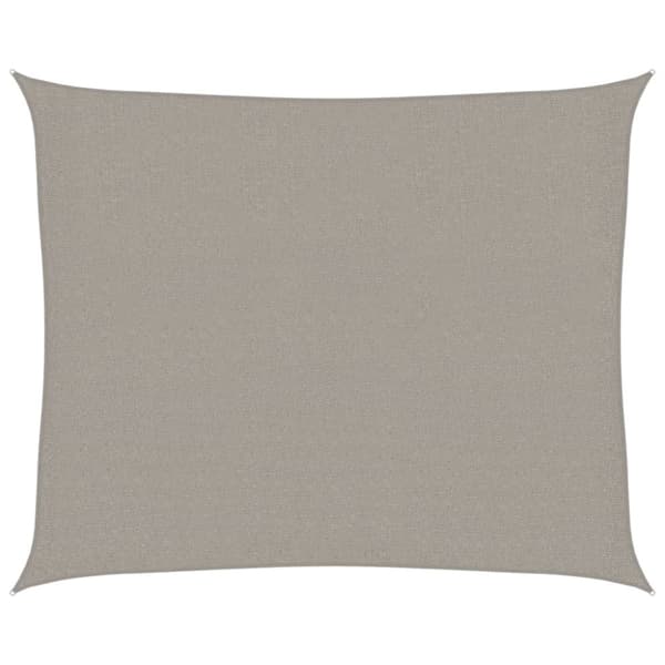 Solsegel 160 g/m² rektangulär ljusgrå 2,5x3 m HDPE