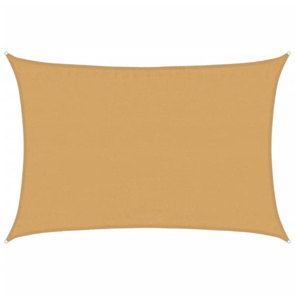 Aurinkopurje 160 g/m² suorakaide hiekka 3,5x4,5 m HDPE