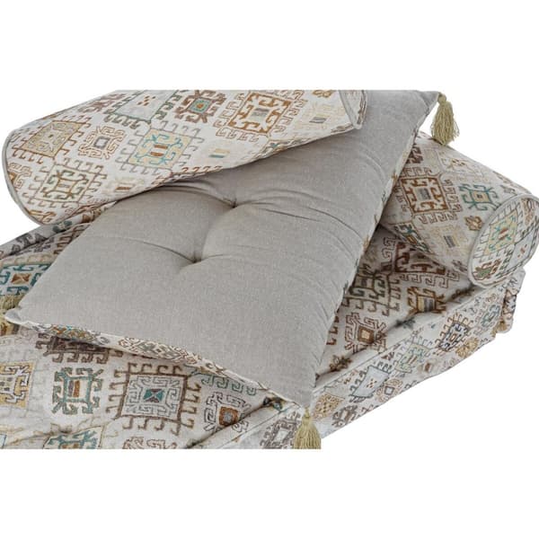 Puutarhasohva DKD Home Decor Beige 90 x 50 x 55 cm