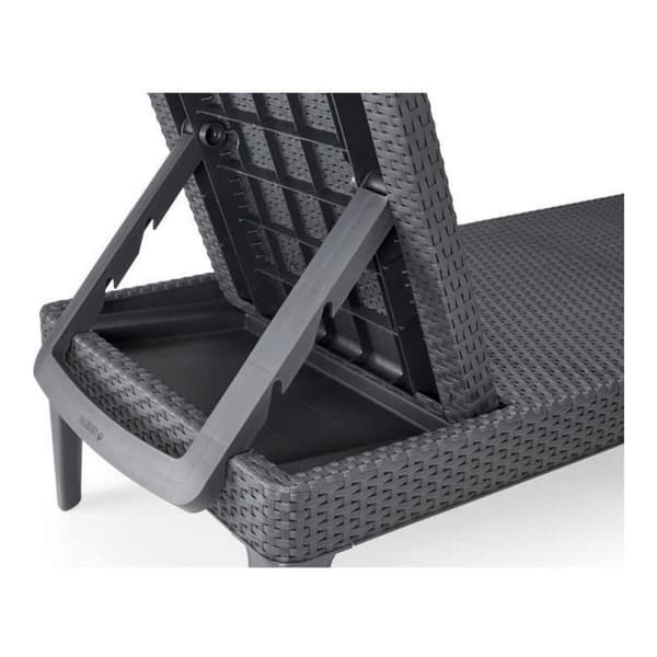 Šezlongas Allibert by KETER 8711245146294 Harmaa 187 x 58 x 29 cm