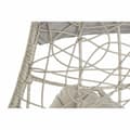Miniatyrbillede 4 af 5: Hængende havestol DKD Home Decor 82 x 75 x 125 cm Metal syntetisk spanskrør Lysegrå (82 x 75 x 125 cm)