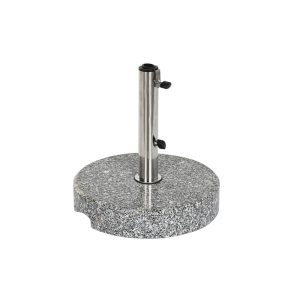 Fod for strandparasol DKD Home Decor Grå Rustfrit stål Granit (38 x 38 x 41 cm)