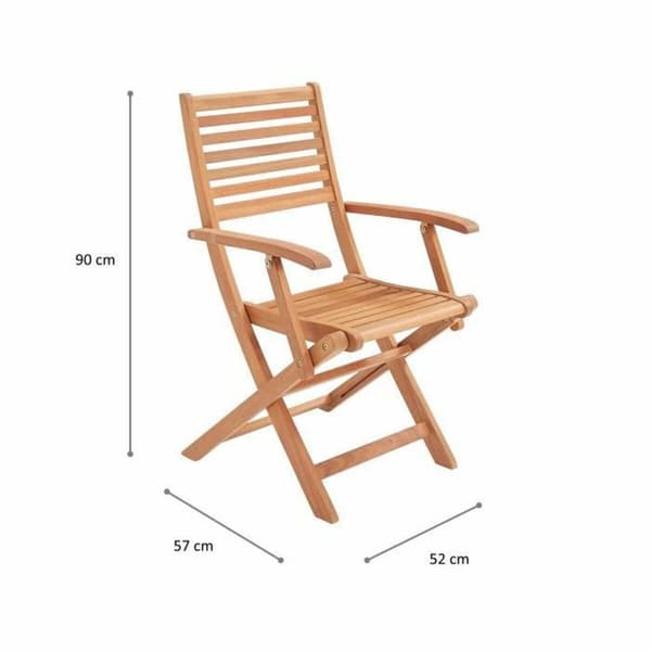 Vrtni stol 57,5 x 56 x 90 cm (2 enheder)