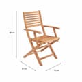Miniatyrbillede 3 af 6: Vrtni stol 57,5 x 56 x 90 cm (2 enheder)