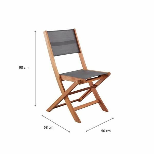 Vrtni stol Acacia Grå (2 enheder)
