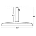 Miniatyrbillede 3 af 3: Fod for strandparasol Aktive 50 x 32 x 31,5 cm Sort Plastik