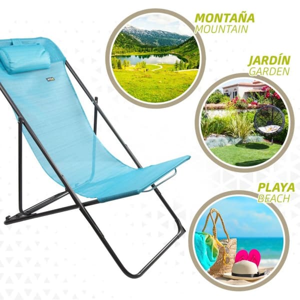 Liggende lounder Aktive Blå 53 x 87 x 78 cm (4 enheder)