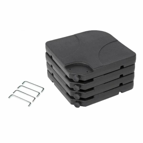 Fod for strandparasol Aktive 50 x 50 x 7,5 cm Plastik 80 kg 4 Dele