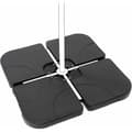 Miniatyrbillede 1 af 4: Fod for strandparasol Aktive 50 x 50 x 7,5 cm Plastik 80 kg 4 Dele