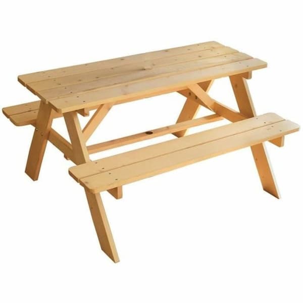 Picnic bord Fun House 95 x 75 x 53 cm Træ