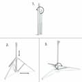 Miniatyrbillede 3 af 6: Fod for strandparasol Aktive 78,5 x 58,5 x 78,5 cm 78 x 58 x 78 cm (4 enheder)
