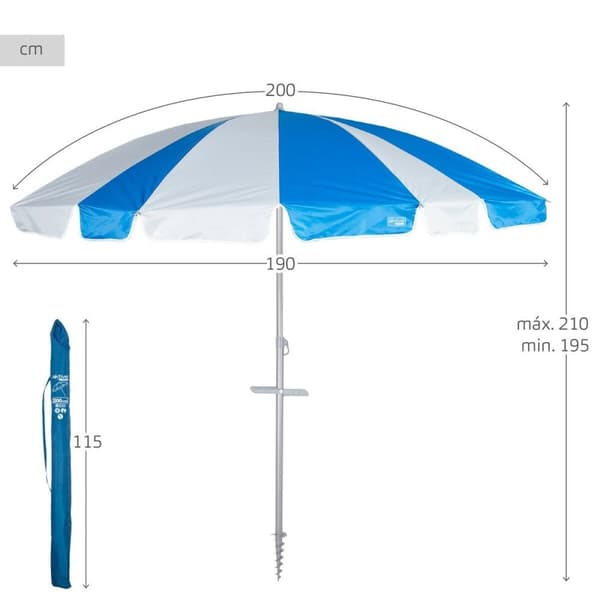 Aurinkovarjo Aktive 200 x 210 x 200 cm (6 enheter)