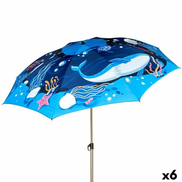 Skėtis nuo saulės Aktive 200 x 215 x 200 cm (6 osaa)