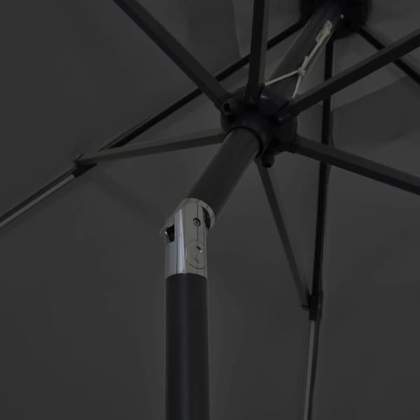 Parasoll med LEDs och aluminiumstång 300 cm antracit