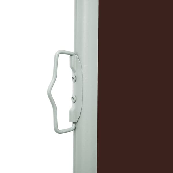 Infällbar sidomarkis 600x160 cm brun