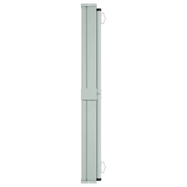 Infällbar sidomarkis 600x160 cm svart